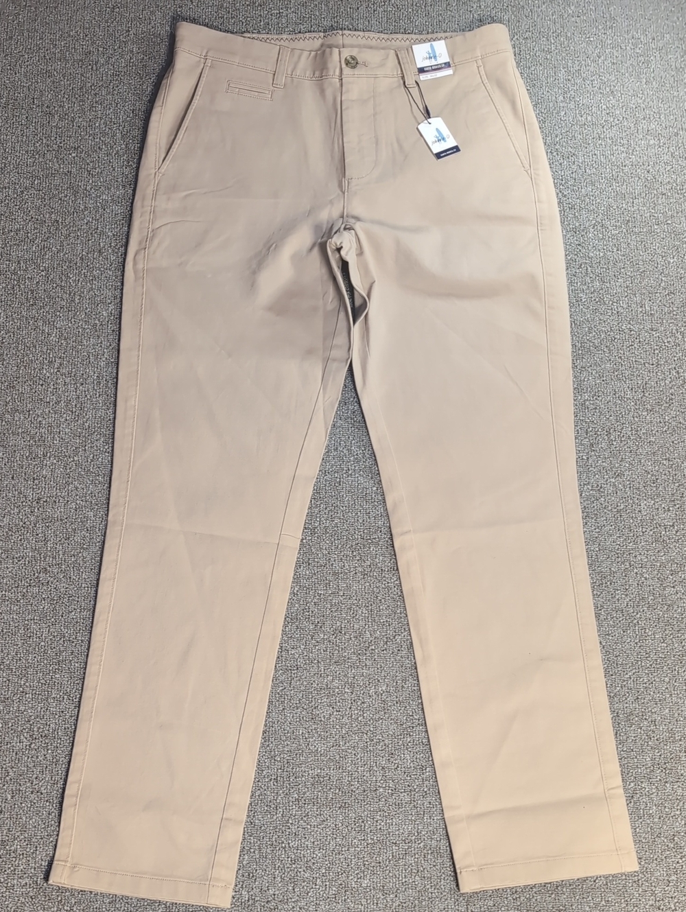 NWT johnnie-o johnnie-o Neil Stretch Twill Chino Pants Size 34x32 Khaki Tan